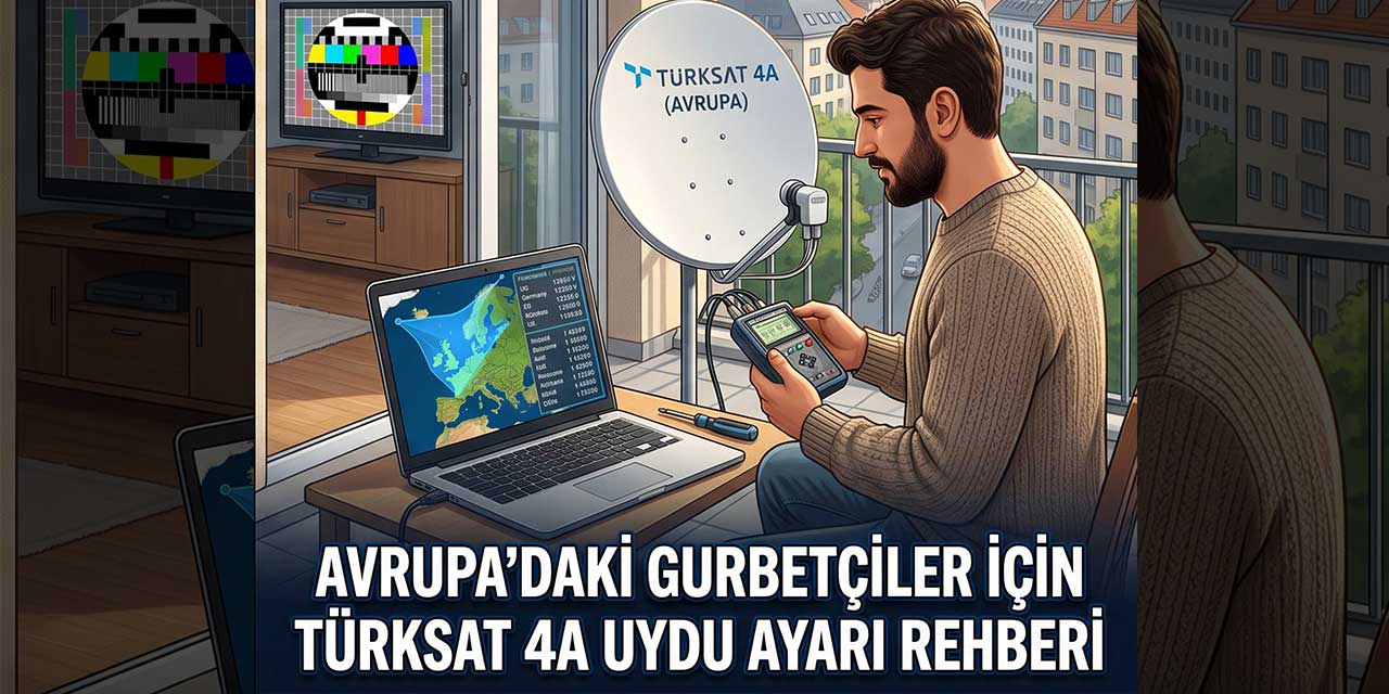 Avrupa'daki Gurbetçiler İçin Türksat 4A Rehberi! Almanya, Avusturya ve Hollanda İçin Frekans Ayarları