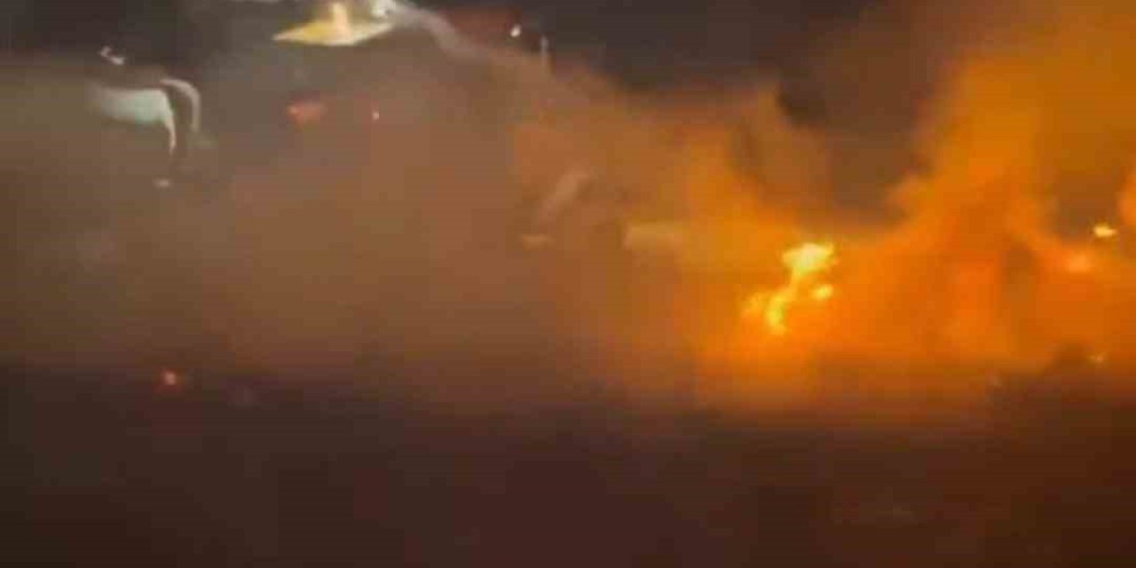 Konya'da Korkutan Arazi Yangını: Alevlerin Arasına İlk Muhtar Girdi