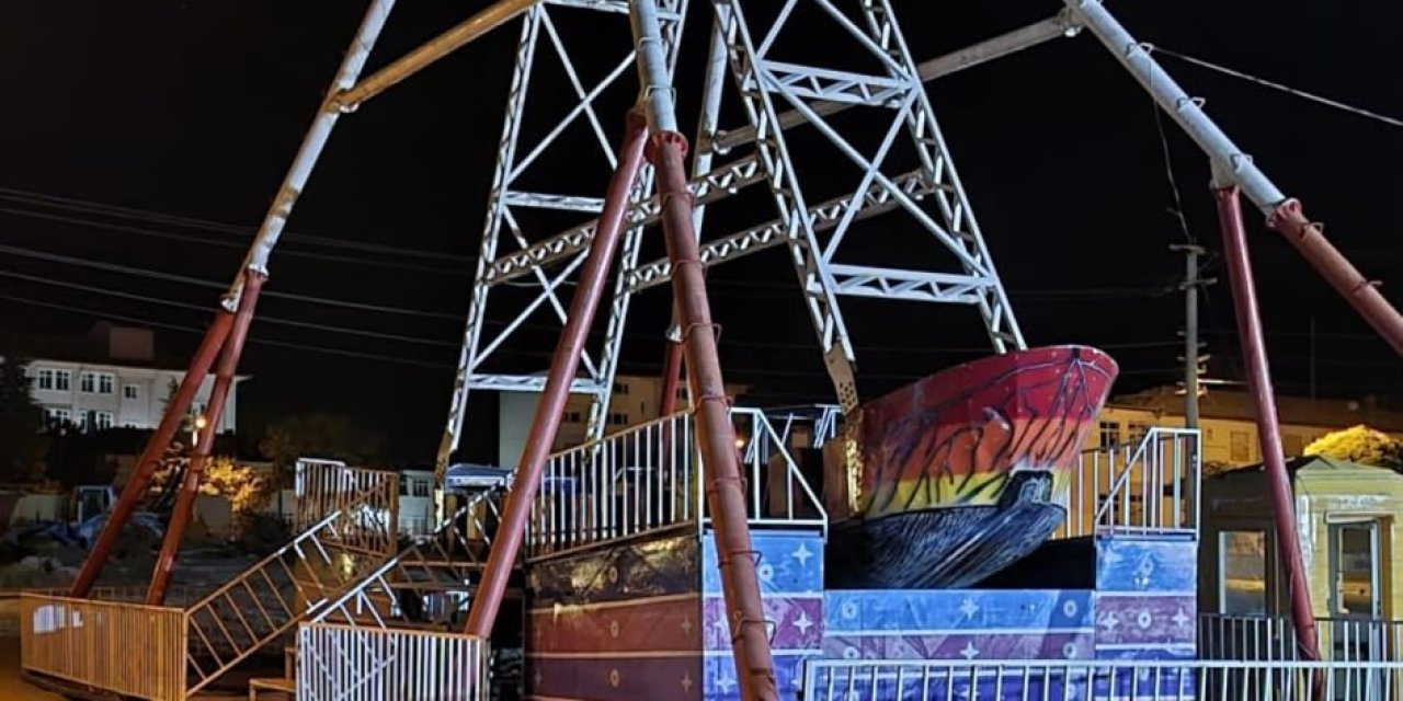 Lunaparkta iş kazası: Gondoldan düşen işçi yaralandı