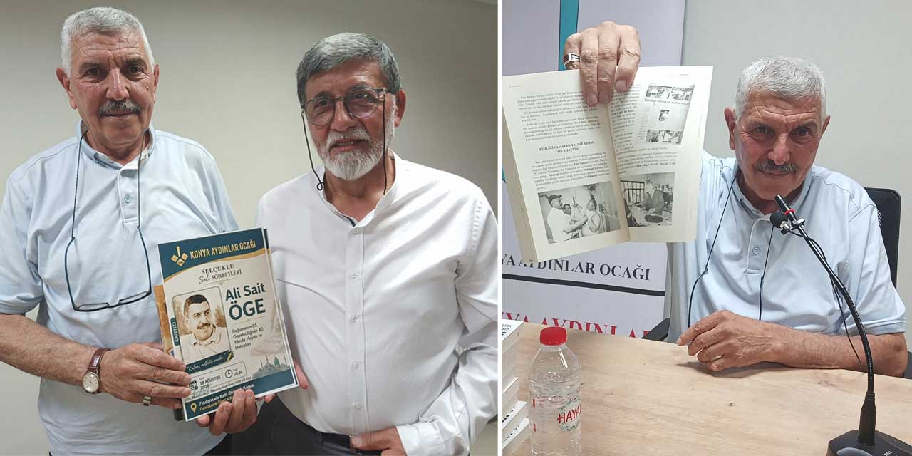 40 Yıllık Gazeteci Ali Sait Öge Unutulmaz Hatıralarıyla Konya Aydınlar Ocağı’ndaydı