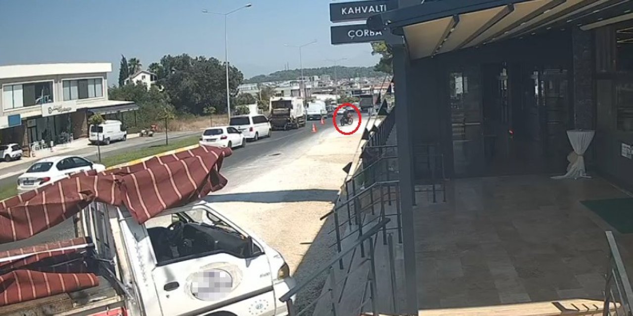 Çevirmeyi görünce motosikletini ormanlık alana bırakıp kaçtı