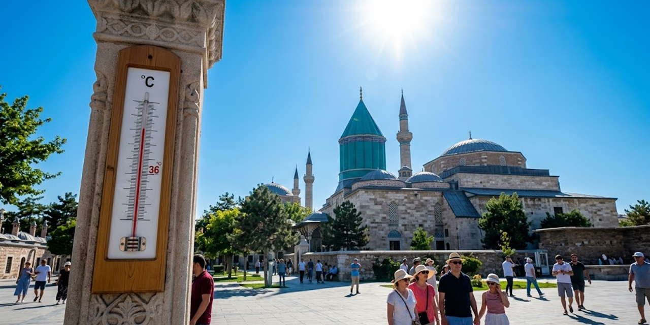 Konya'da Düşük Nem Müjdesi: Sıcaklıktan Sadece Yanacaksınız, Yapışmayacaksınız!