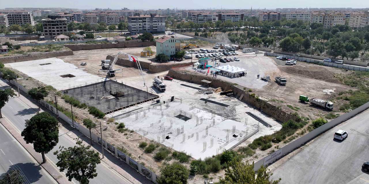Karatay’da 45. Toplu Konut Hamlesi: 373 Dairelik Lavanta Konutları’nın Temeli Atıldı
