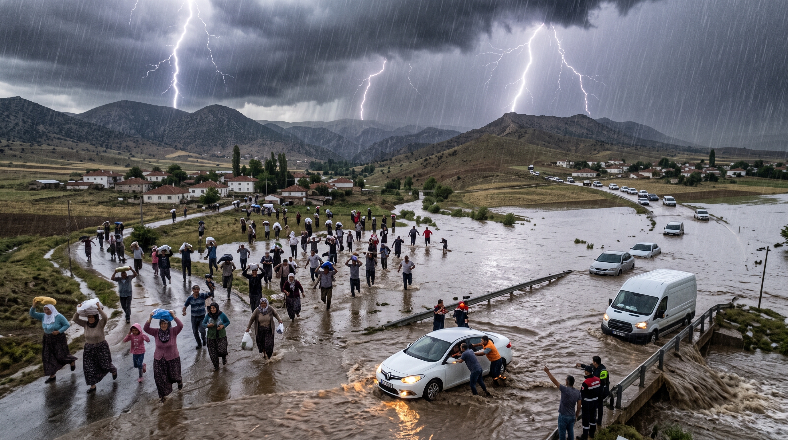 Meteoroloji Konya'da 9 İlçeyi Sarı Kodla Uyardı!