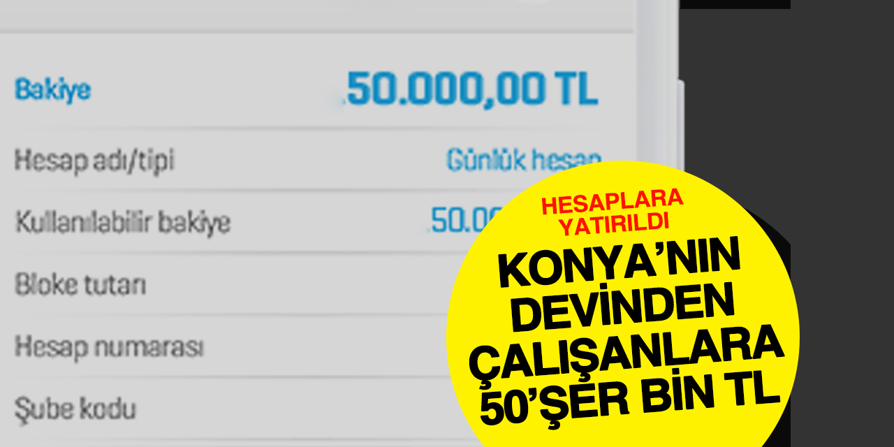 Dev firmadan çalışanlarına 50'şer bin TL