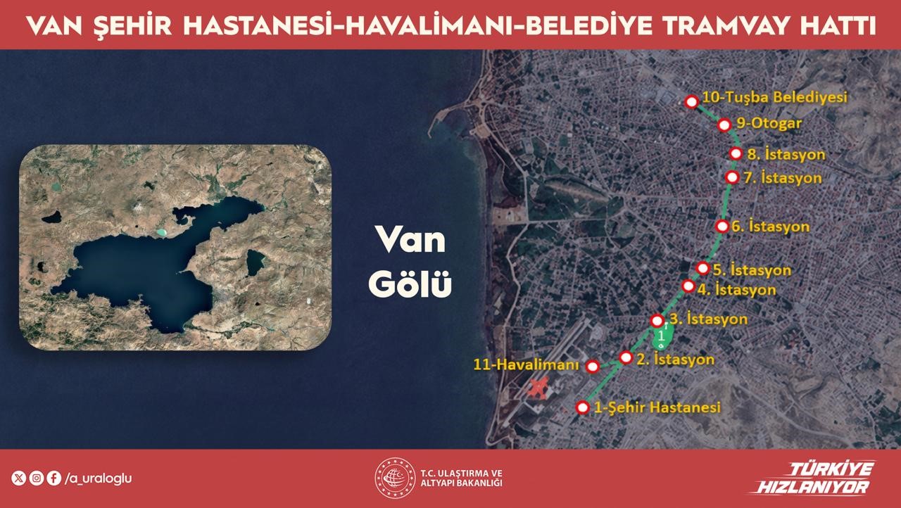 1.1 nüfuslu şehir hastaneye rayların üstünde gidecek! 8,67 kilometrelik hat 11 istasyon