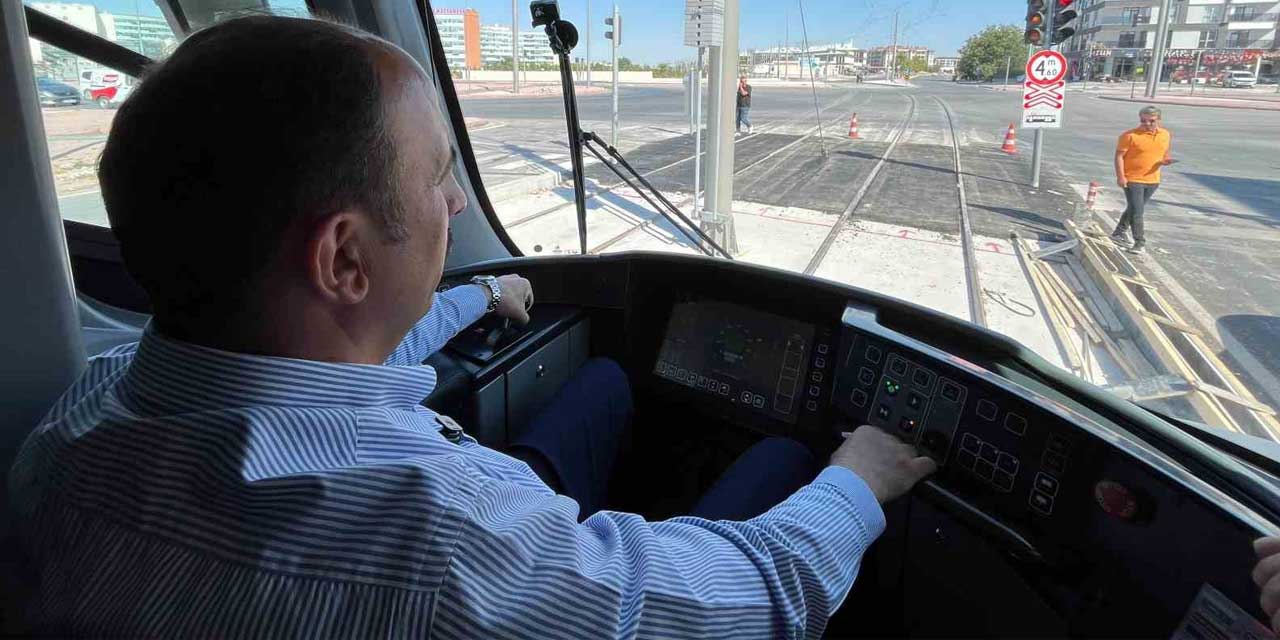 Konya’da Yeni Tramvay Hattında İlk Test