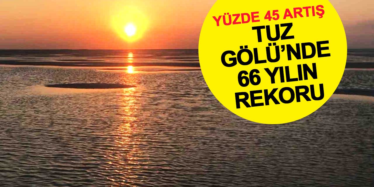Tuz Gölü’nde 66 Yılın Rekoru: Yüzde 45 Artış!