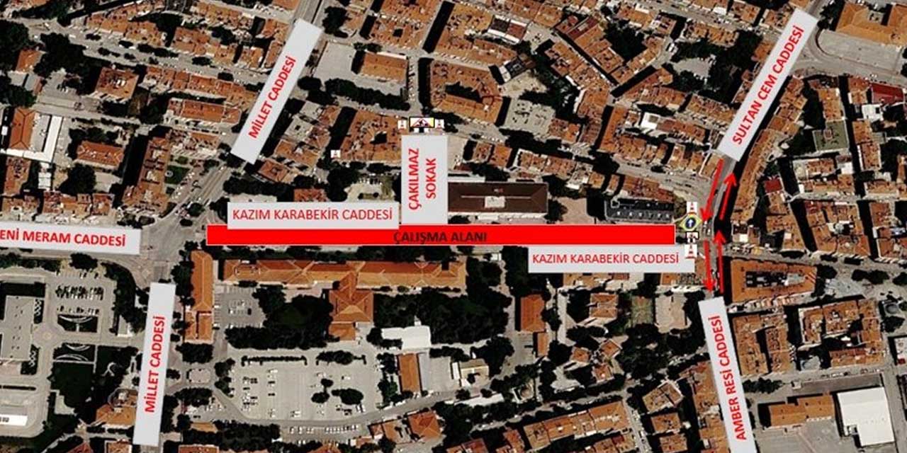 Konya’da Kilit Caddeye Ulaşım Engeli!