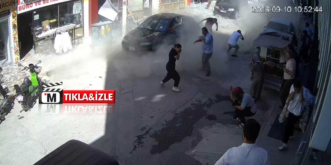 İş yerinde tüp patladı, o anlar kamerada