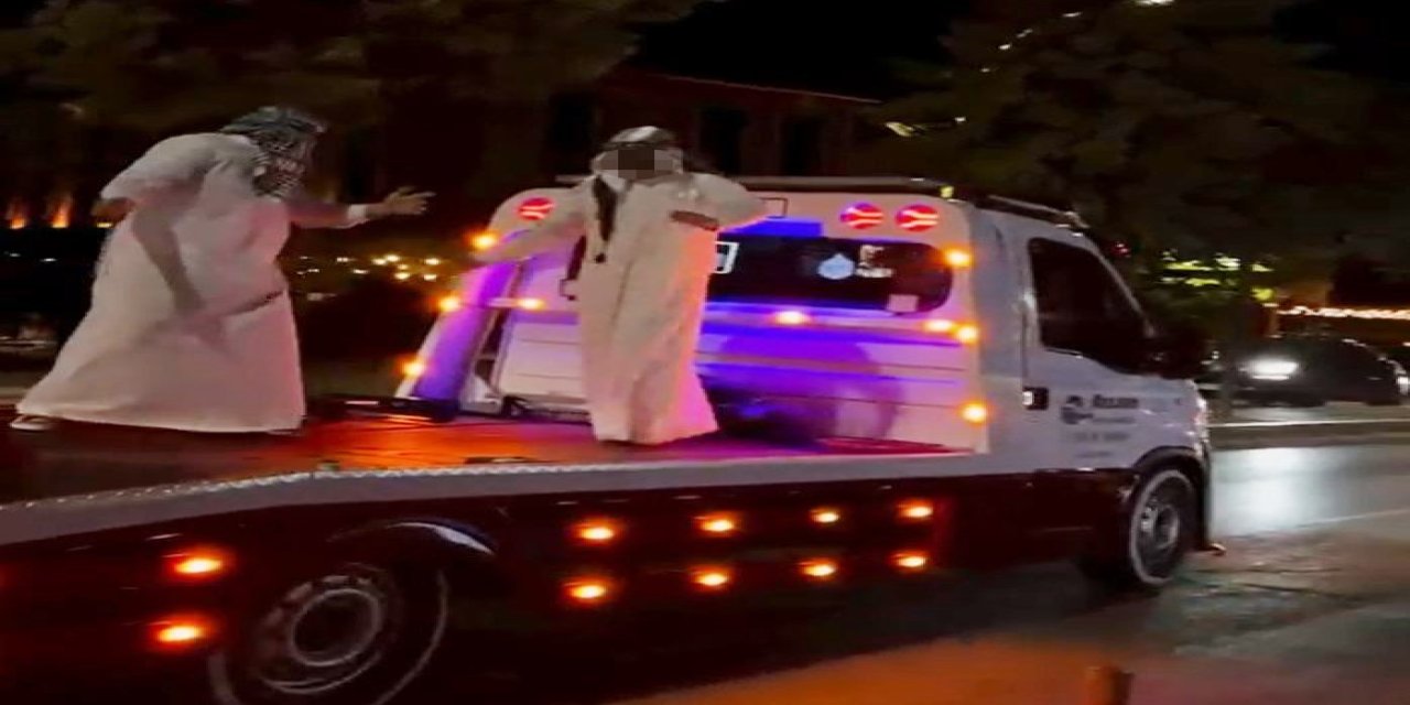 Çekici üzerinde dans pahalıya patladı