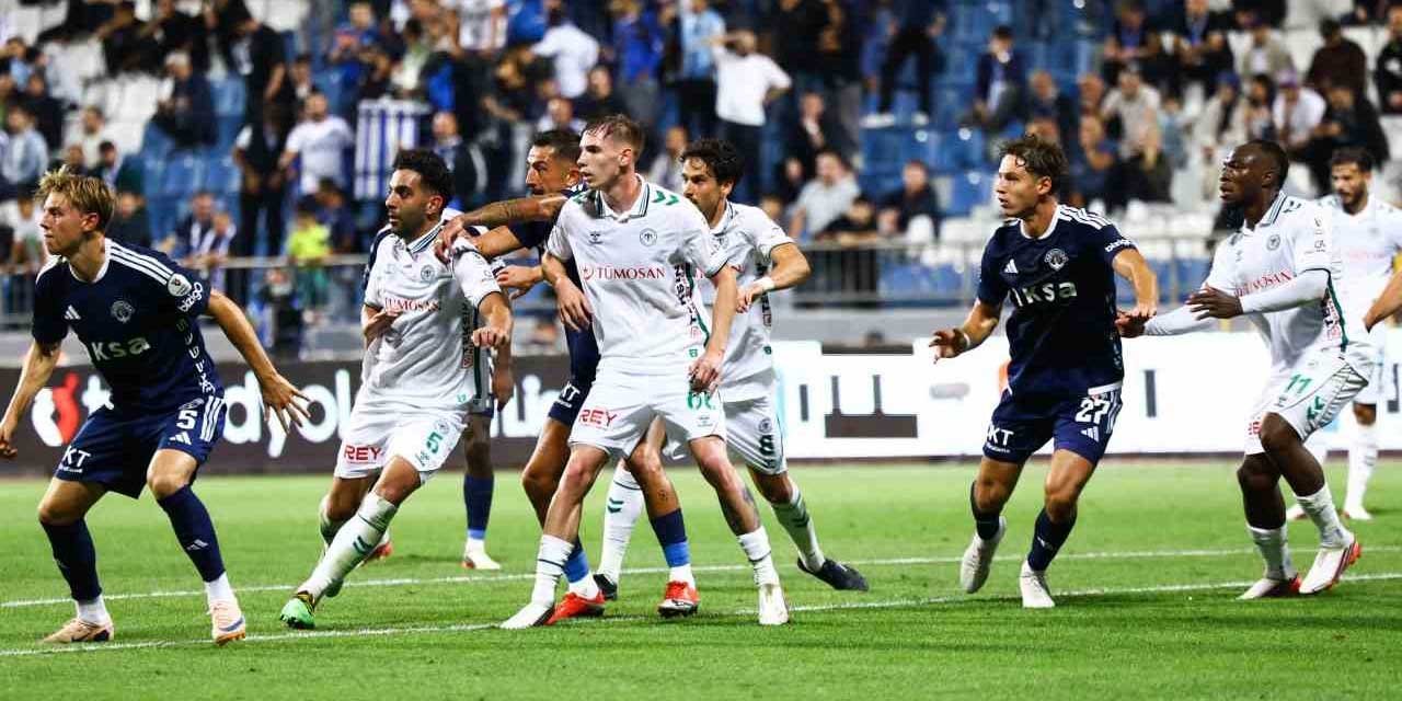 Konyaspor fırsatları kaçırdı, kalesini de kapattı