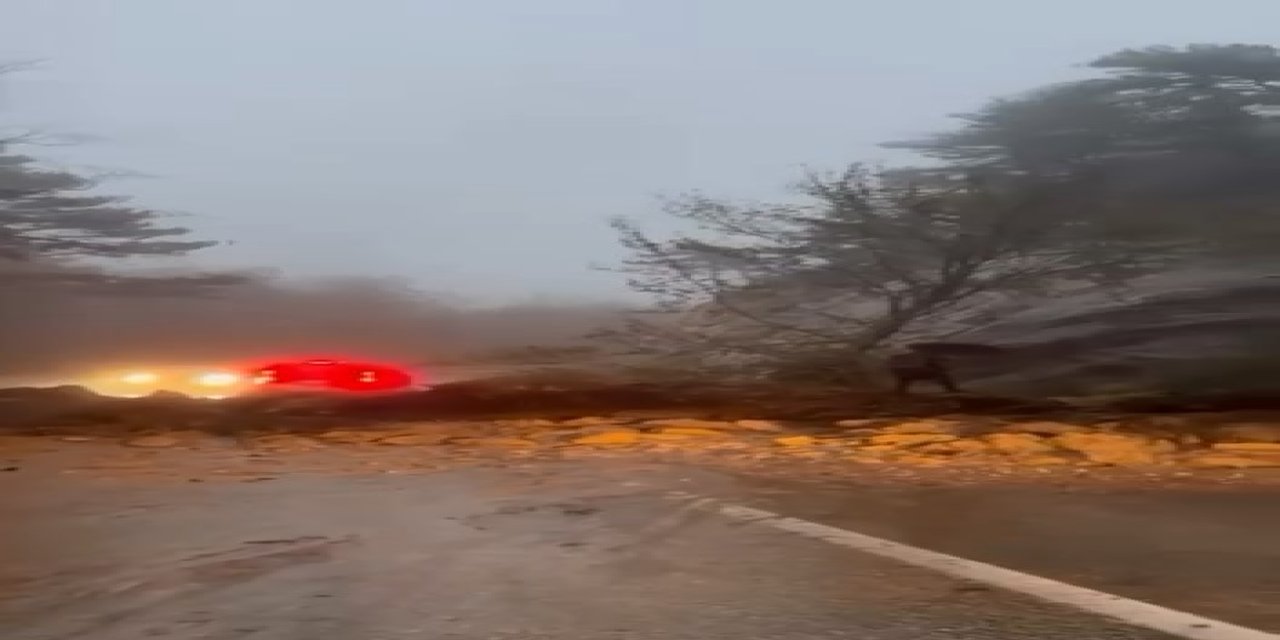 Uludağ yolunda heyelan korkuttu