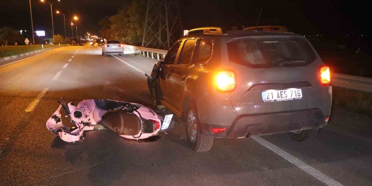 Ciple çarpıştı 20 metre sürüklendi