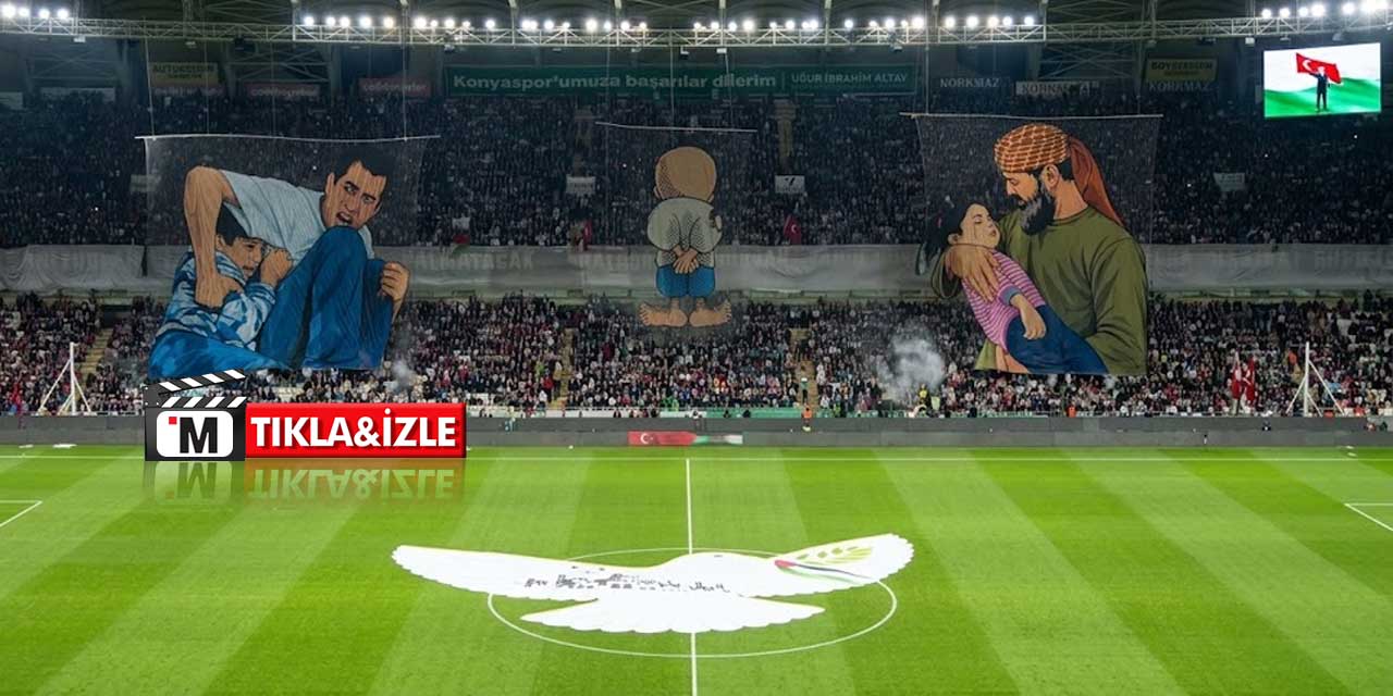 Konyaspor-Filistin Dostluk Maçında Anlamlı Koreografi