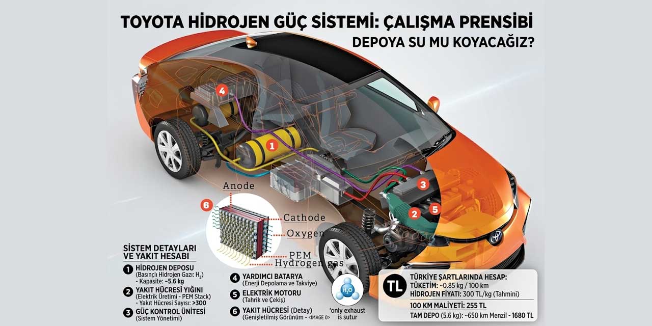 Hidrojenli Toyota Mirai Türkiye'de Kaç Lira Yakar?