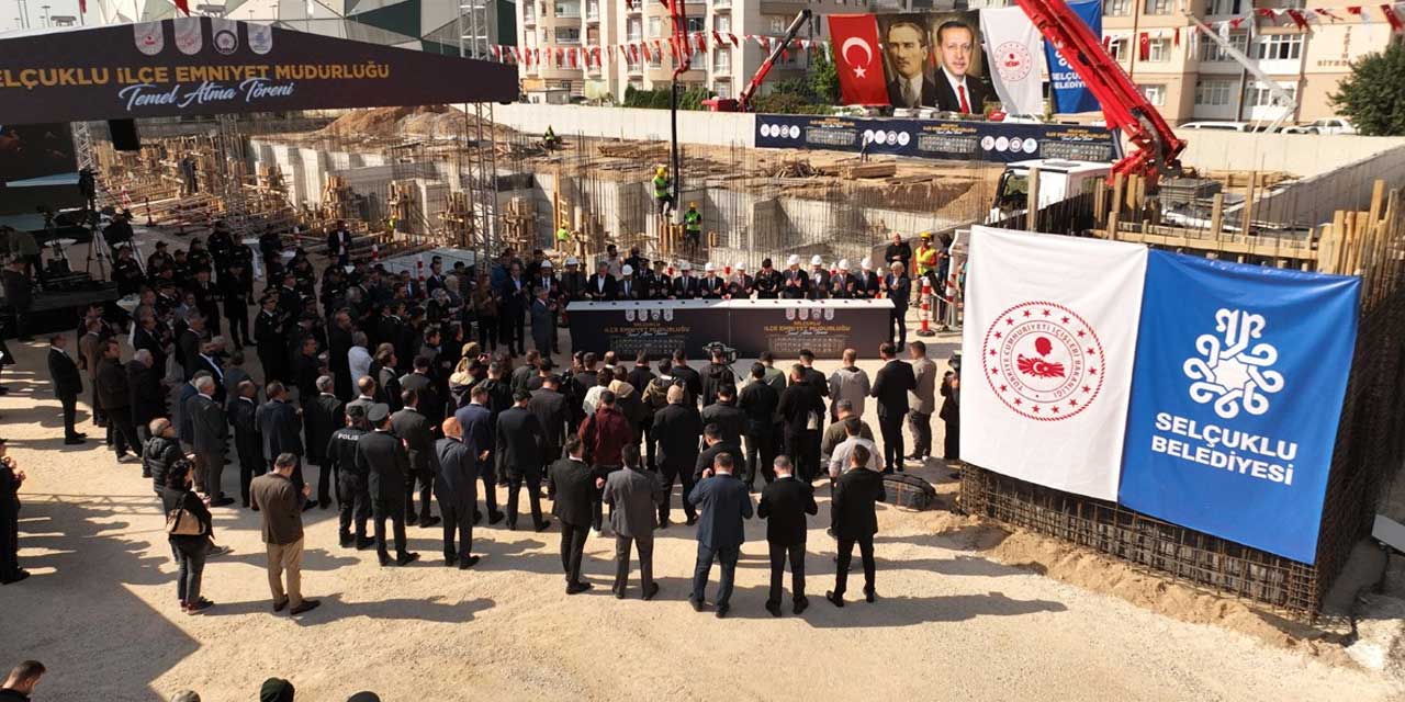 Selçuklu'ya Yeni Emniyet Binası: Temel Atıldı