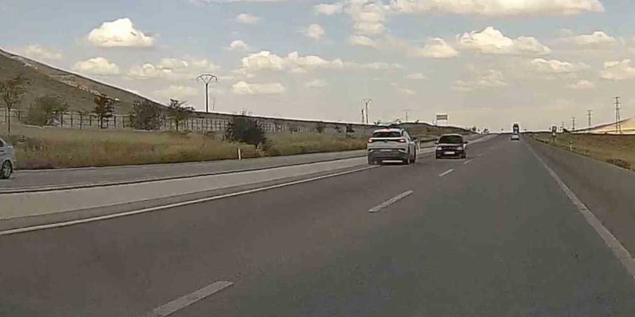 Konya-Aksaray Yolunda Tehlikeli Sürüş: Ehliyetine El Konuldu
