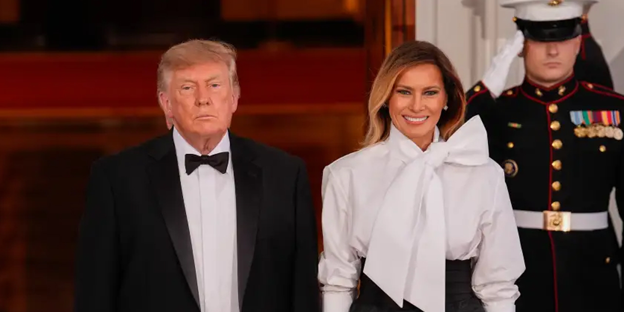 Dünyanın İki Devi Yemek Yedi, Melania’nın Pantolonu Gündem Oldu