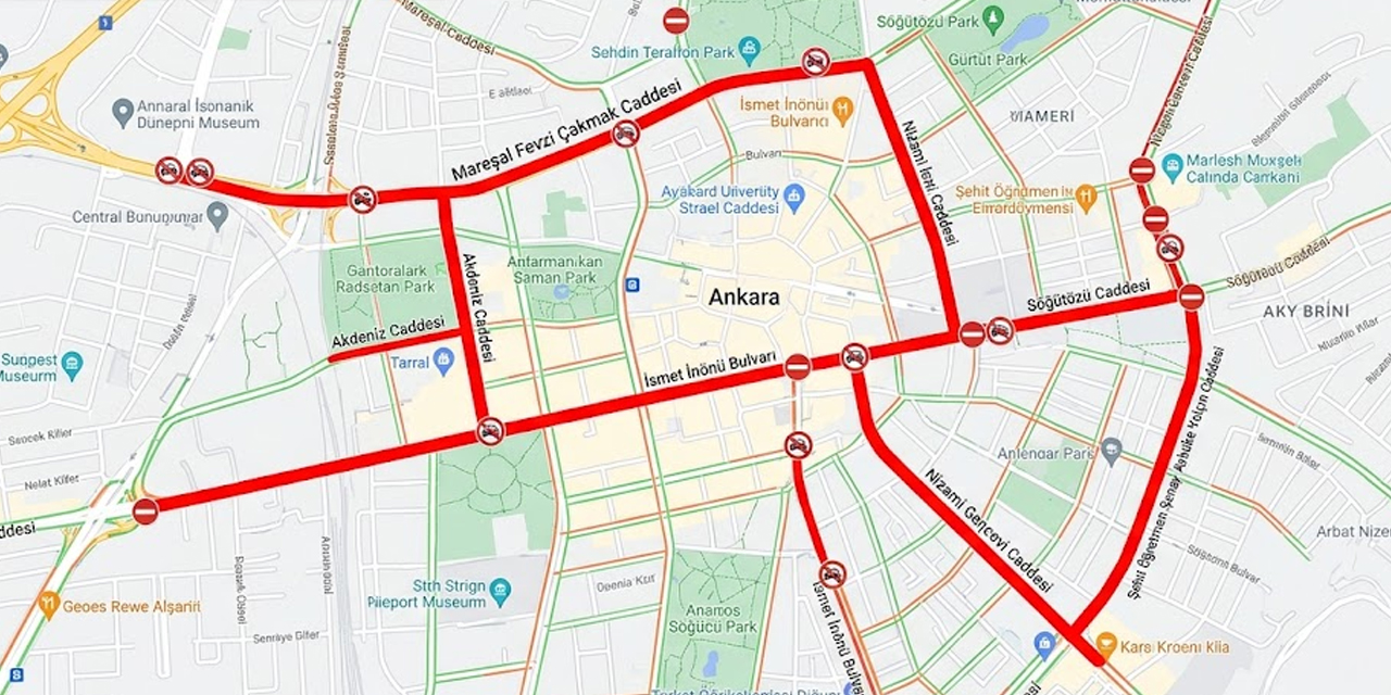 Ankara'da bu 6 yola girmek yasaklandı