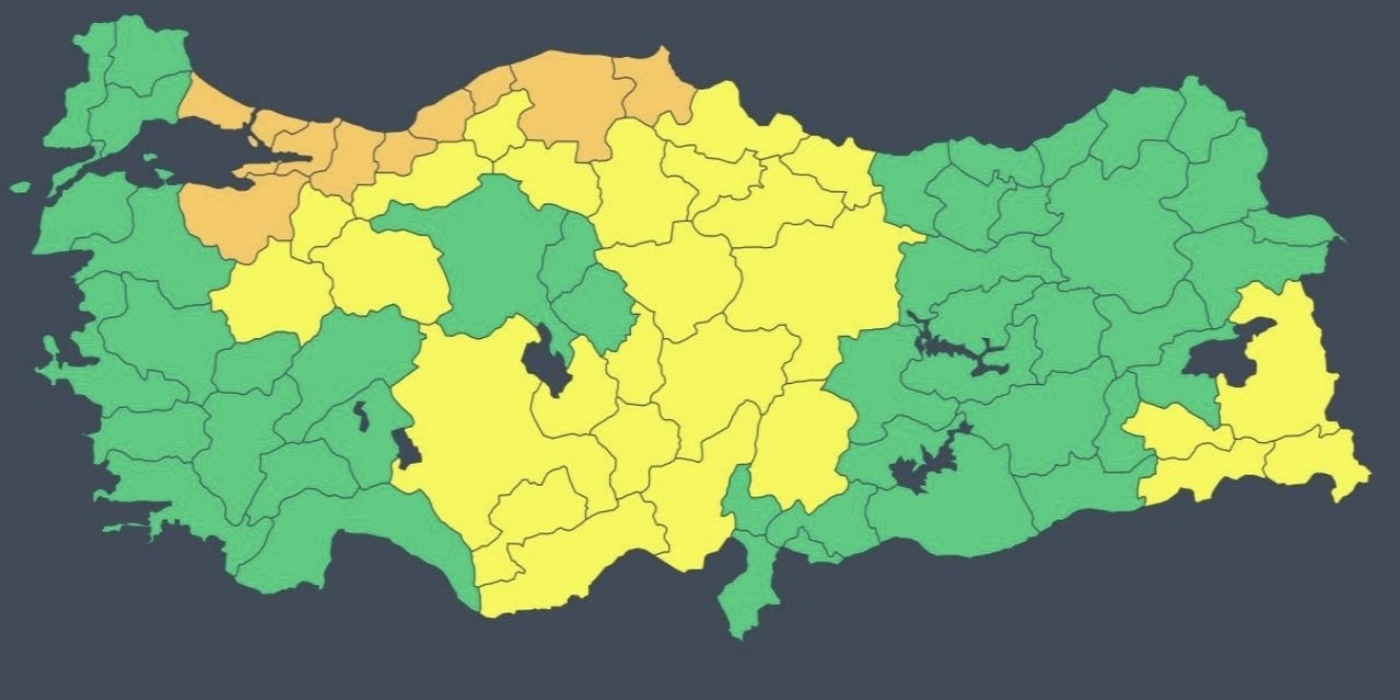 Bakan Kurum'dan 10 il için turuncu, 26 il için sarı kodlu uyarı