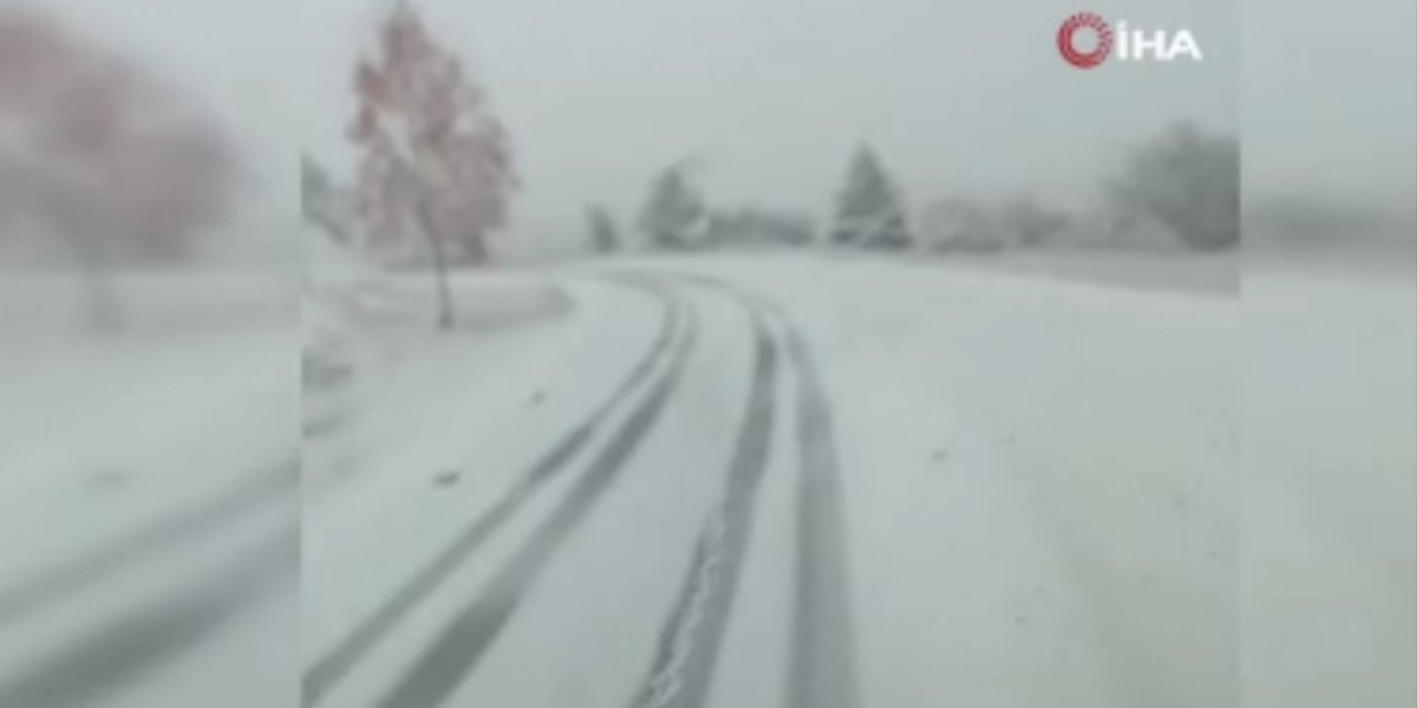 Ankara’ya kar yağdı