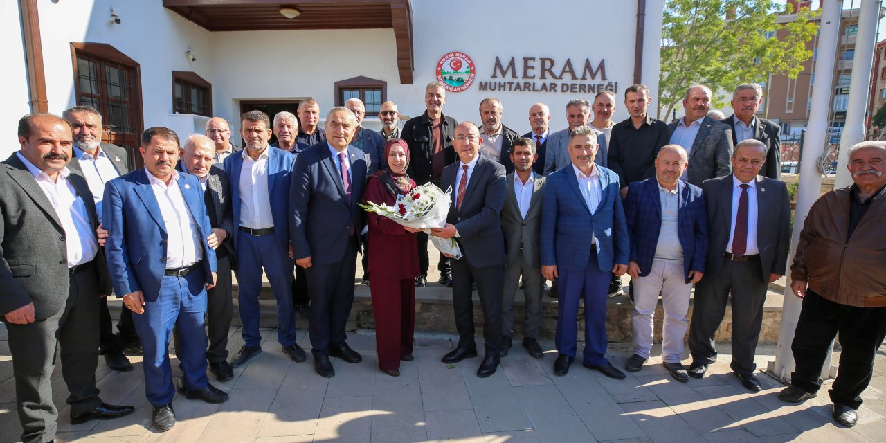 Başkan Kavuş'tan Meram muhtarlarına özel ziyaret
