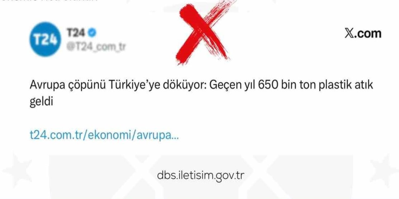 DMM'den 'Avrupa çöpünü Türkiye’ye döküyor' paylaşımları manipülasyon açıklaması