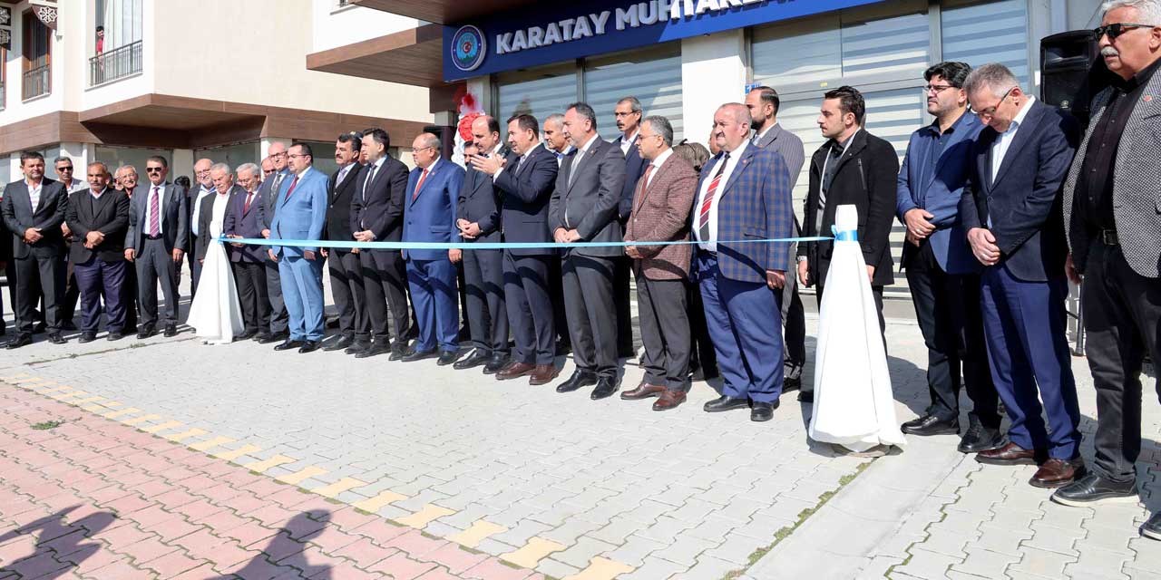 Karatay Muhtarlar Derneği Yeni Binasında Hizmete Açıldı