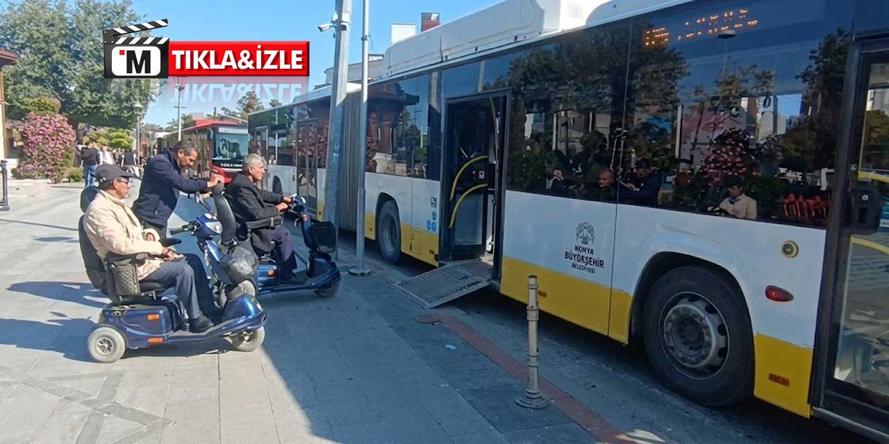 Engelli bireyler Konya Büyükşehir'e seslendi: Otobüslere binemiyoruz