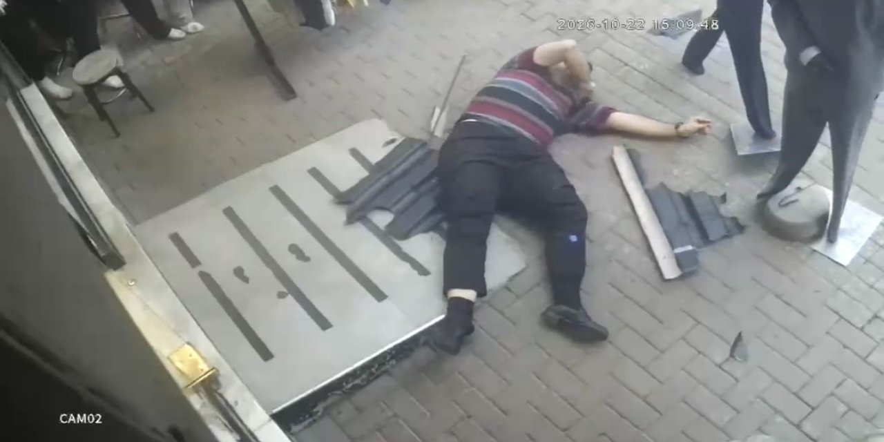 Kediyi kurtarmak isterken yere çakıldı