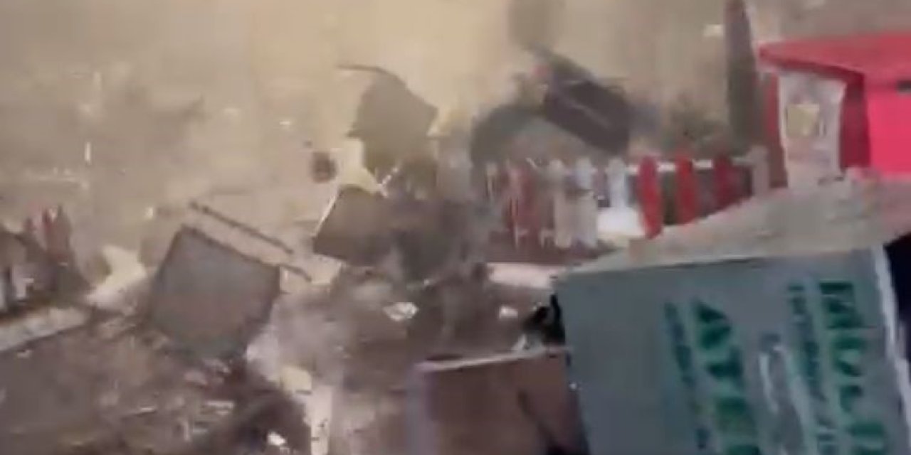 4 kişinin ölümüne sebep olan hortum, önce seyir terasını yerle bir etmiş