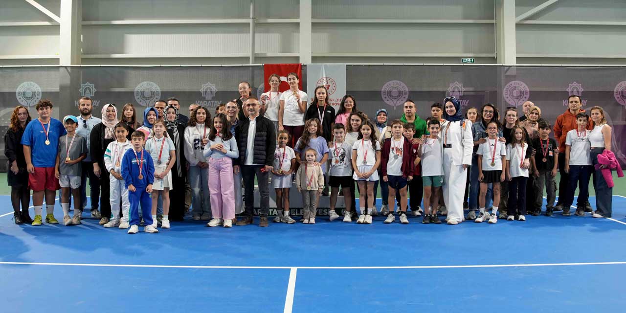 Karatay’da Cumhuriyet Coşkusu Kortlara Taşındı: 29 Ekim Tenis Turnuvası Sona Erdi