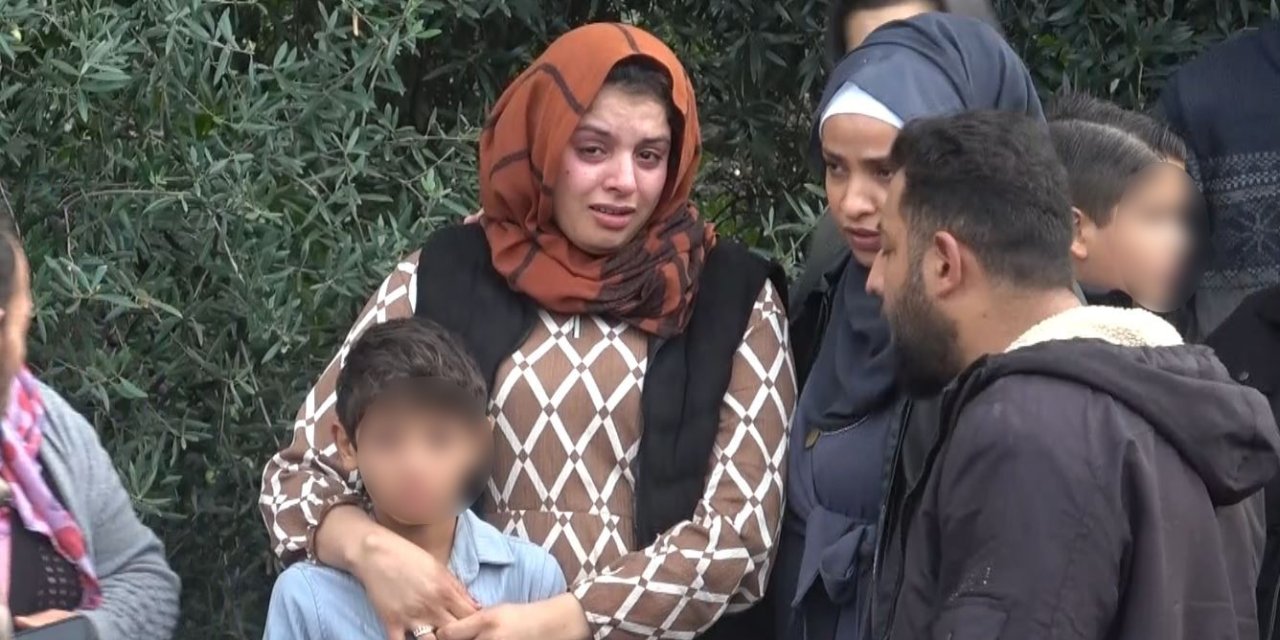 Evlerinin yanışını gözyaşları içinde çaresizce izlediler