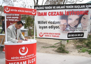 Konya'da BBP'den imza kampanyası