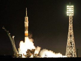 Soyuz uzay aracı fırlatıldı