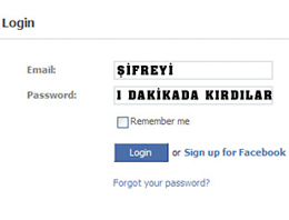 Facebook hesabı 1 dakikada kırıldı