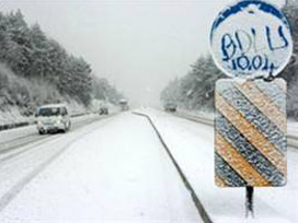 Bolu dağı bembeyaz