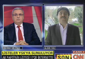 Metiner ve Altan Tan birbirine girdi İZLE