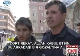 Polisten ilginç yöntem VİDEO