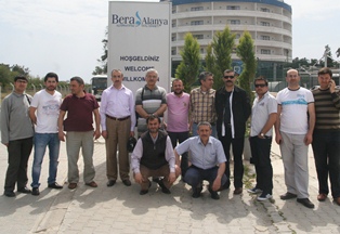 Gazeteciler Alanya'da stres attı