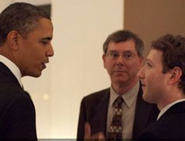 Obama'dan Facebook'a ziyaret