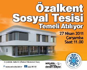 Özalkent Sosyal Tesisi'nin temeli atılıyor