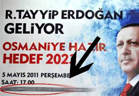 Bu kez AK Parti afiş mağduru oldu