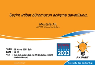 AK Parti Selçuklu seçim bürosu açılıyor