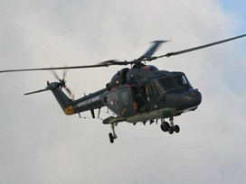 Polis helikopteri denize düştü VİDEO