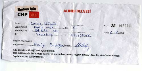 CHP, sigorta karşılığında oy istiyor