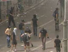 Komşunun sokakları savaş alanına döndü