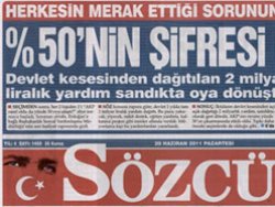 Sözcü yüzde 50'nin şifresini çözdü