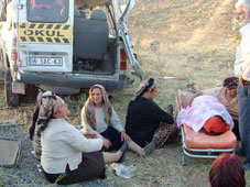 Düğün konvoyunda kaza